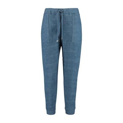 MS Mode gemêleerde slim fit sweatpants donkerblauw MS Mode gemêleerde slim fit sweatpants donkerblauw