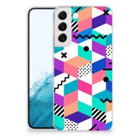 Samsung Galaxy S22 Plus | TPU Hoesje | Blokken Kleurrijk Samsung Galaxy S22 Plus | TPU Hoesje | Blokken Kleurrijk