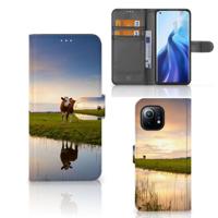 Xiaomi Mi 11 | Telefoonhoesje | Met pasjeshouder | Koe