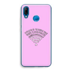 Home Is Where The Wifi Is: Huawei P20 Lite Transparant Hoesje
