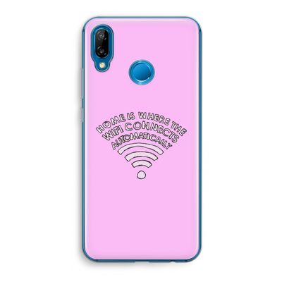 Home Is Where The Wifi Is: Huawei P20 Lite Transparant Hoesje
