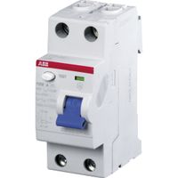 Aardlekschakelaar 30mA 2-polig 40A F202 ABB