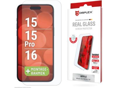 Displex DISPLEX Real Glass iPhone 15/15 Pro/16