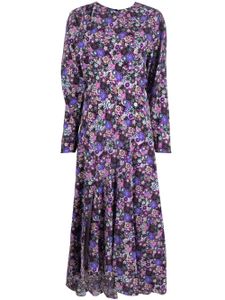 ISABEL MARANT robe longue à fleurs - Violet