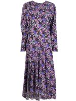 ISABEL MARANT robe longue à fleurs - Violet