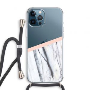 A touch of peach: iPhone 12 Pro Transparant Hoesje met koord
