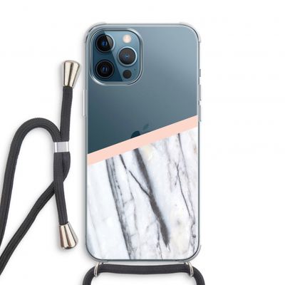 A touch of peach: iPhone 12 Pro Transparant Hoesje met koord