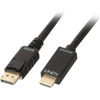 Lindy 36921 Diplayport HDMI Zwart kabeladapter/verloopstukje - thumbnail