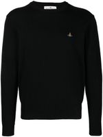 Vivienne Westwood pull à motif Orb brodé - Noir