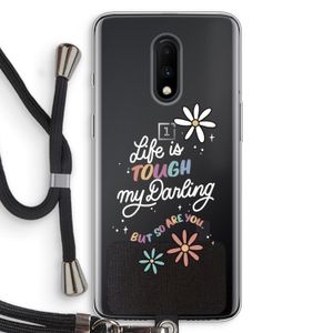 Tough Life: OnePlus 7 Transparant Hoesje met koord