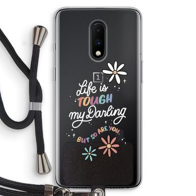 Tough Life: OnePlus 7 Transparant Hoesje met koord