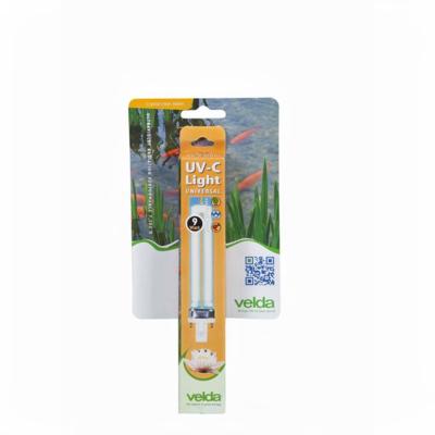 Velda UV-C PL 9W Losse Lamp 2-pins - Langere Levensduur en Hoger Rendement voor Helder Vijverwater