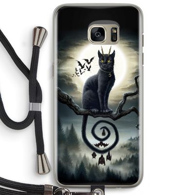 Moonlight Companions: Samsung Galaxy S7 Edge Transparant Hoesje met koord