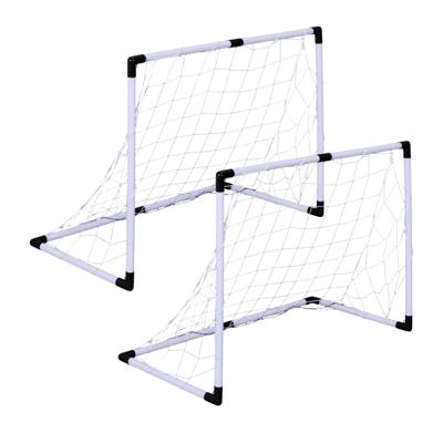 Home Deco Factory Voetbaldoel set - 2x - 50 x 20 x 16 cm - kunststof - met accessoires