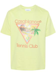 Casablanca t-shirt Cubism Tennis Club - Vert