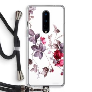 Mooie bloemen: OnePlus 8 Transparant Hoesje met koord