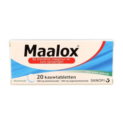 Maalox Kauwtabletten 200/400mg 20 Kauwtabletten