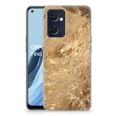 OPPO Reno 7 5G | Find X5 Lite | TPU | Siliconen hoesje | Marmer Creme