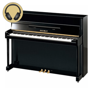 Yamaha B2E SC3 PE messing silent piano (zwart hoogglans)