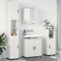 Badkamermeubelset 4 pcs Hoogglans wit 61 x 35 x 64 cm