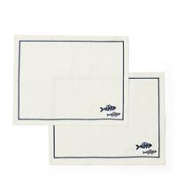 Riviera Maison - Como Catch Placemat 2 pieces - Wit