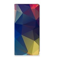 Samsung Galaxy A34 Stand Case Polygon Dark