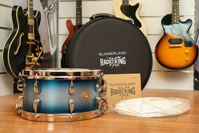 Slingerland Radio King Blue & Silver Lacquer Limited Edition 14x07