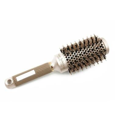 Keramische aluminium haar kam ronde borstel met nylon Bristle professionele kapper styling Hair Brush (45mm)
