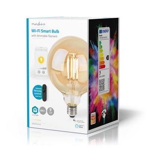 Nedis SmartLife LED Filamentlamp | Wi-Fi | E27 | 806 lm | 7 W | 1 stuks - WIFILRF10G125 WIFILRF10G125