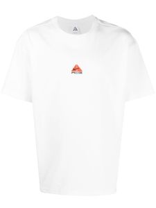 Nike t-shirt en coton à logo brodé - Blanc
