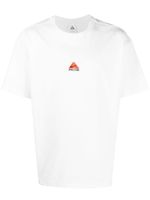Nike t-shirt en coton à logo brodé - Blanc