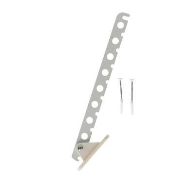 Bellatio Design Kledinghaak - inklapbaar - metaal - wit - 33 cm - kledinghanger