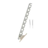 Bellatio Design Kledinghaak - inklapbaar - metaal - wit - 33 cm - kledinghanger