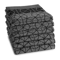 DDDDD keukendoek Chrystal - 50x55 cm - Black - 6 stuks