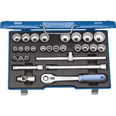 Gedore 2682877 2682877 Dopsleutelset Metrisch 1/2 (12.5 mm) 28-delig