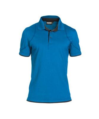DASSY polo orbital azuurblauw/grijs xs