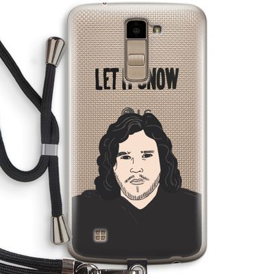 Let It Snow: LG K10 (2016) Transparant Hoesje met koord