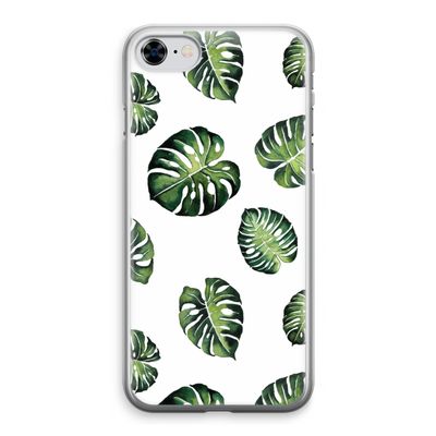 Tropische bladeren: iPhone 8 Transparant Hoesje