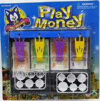 Van Der Doelen Kassa la met speelgeld, papieren geld en muntstukken Van Der Doelen Kassa la met speelgeld, papieren geld en muntstukken