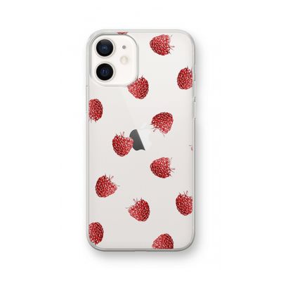 Framboosjes: iPhone 12 Transparant Hoesje