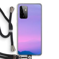 Sunset pastel: Samsung Galaxy A72 5G Transparant Hoesje met koord