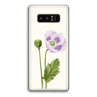 Purple poppy: Samsung Galaxy Note 8 Transparant Hoesje Purple poppy: Samsung Galaxy Note 8 Transparant Hoesje