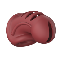 ManCage by Shots Model 28 - Ultra Soft Silicone Chastity Cage - Red