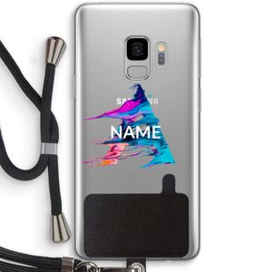Abstract Spectrum: Samsung Galaxy S9 Transparant Hoesje met koord