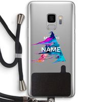 Abstract Spectrum: Samsung Galaxy S9 Transparant Hoesje met koord
