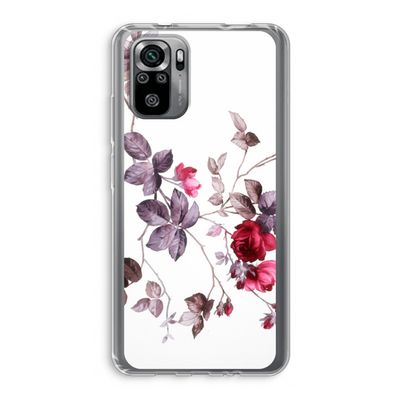 Mooie bloemen: Xiaomi Redmi Note 10S Transparant Hoesje