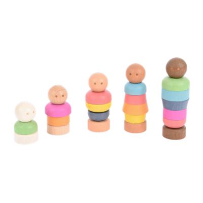 Tickit Houten Figuren kleine set regenboog