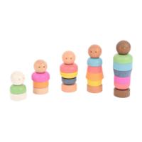 Tickit Houten Figuren kleine set regenboog