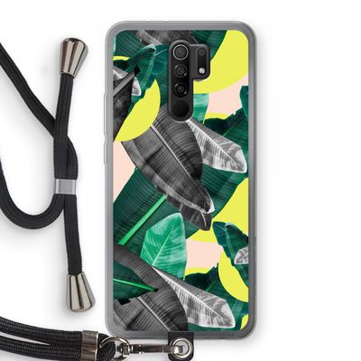 Fantasie jungle: Xiaomi Redmi 9 Transparant Hoesje met koord
