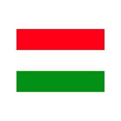 Vlag van Hongarije stickers - 7 x 10 cm - Landen - Hongaarse vlaggetjes